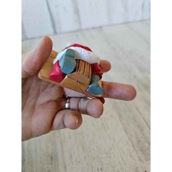 Santa's best Santa woodworker ornament 1992 Xmas tree - Picture 5 of 8